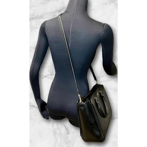 Tory Burch Saffiano Leather Emerson Medium Zip Tote Bag - Picture 11 of 14